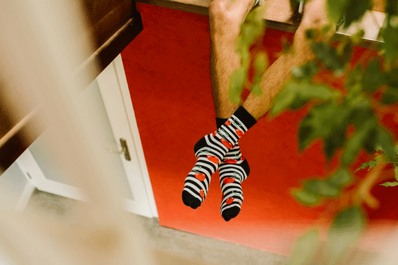 Veselé ponožky Čerešne