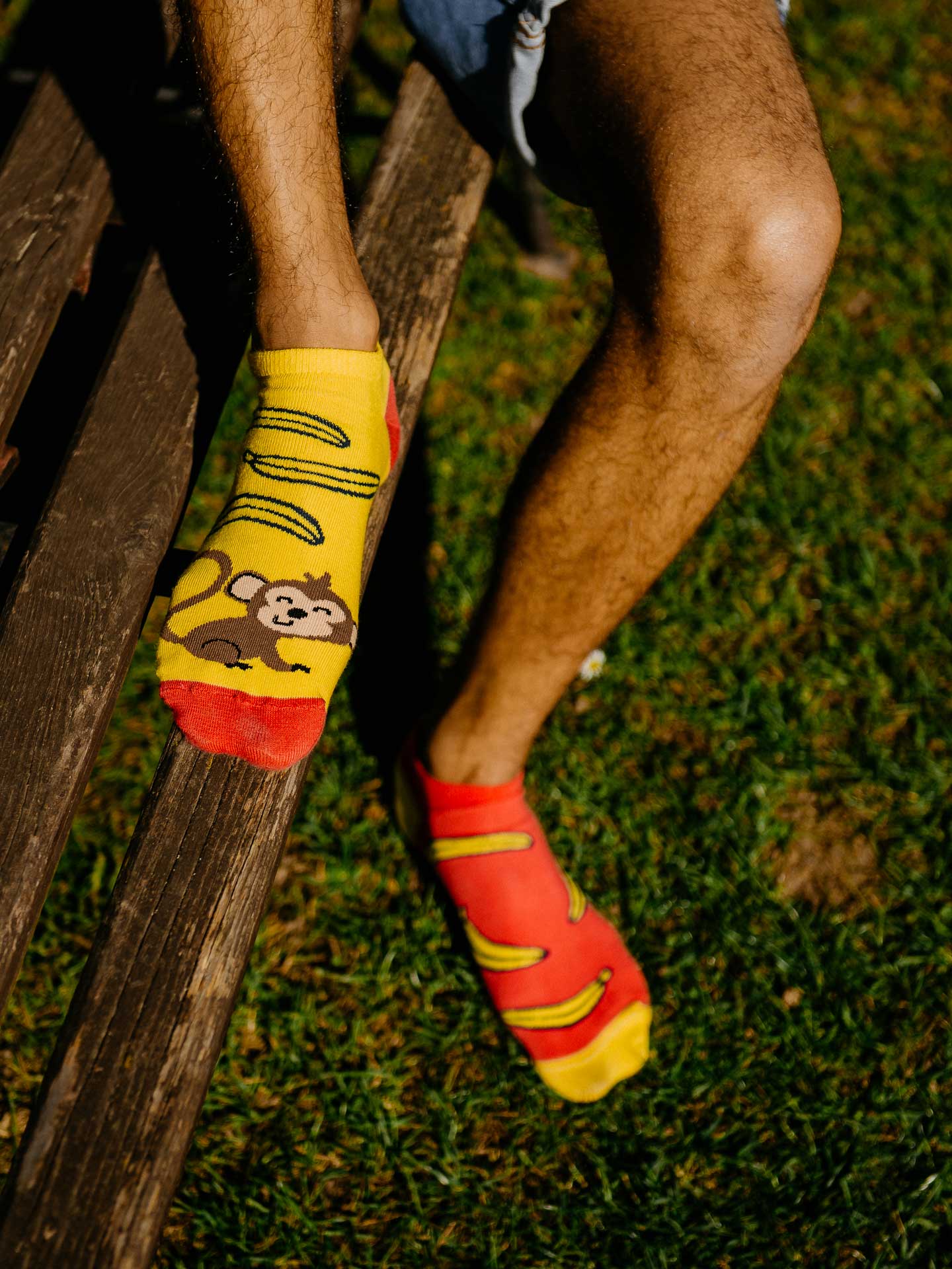 Veselé ponožky Opica – členkové