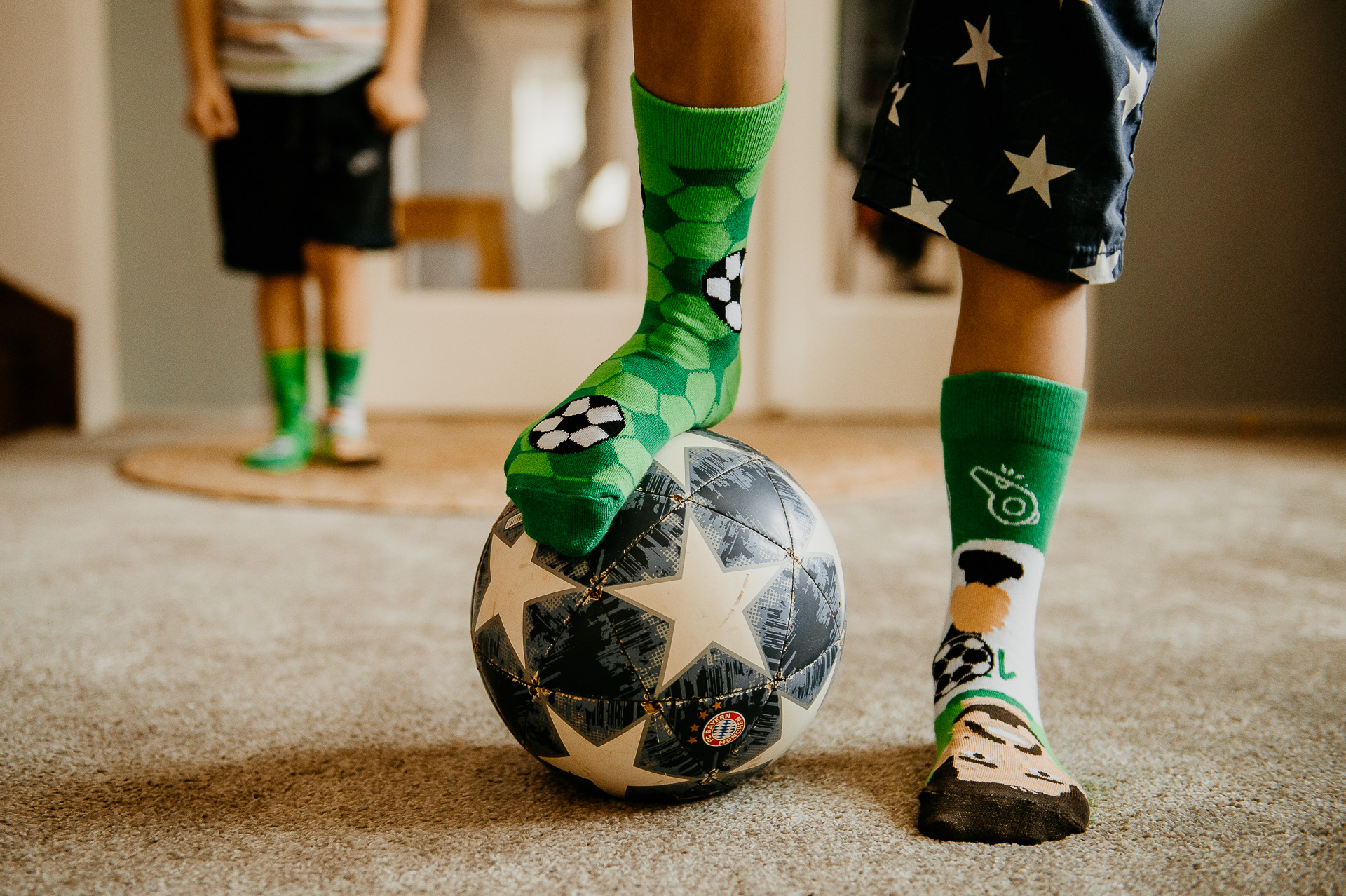 Veselé ponožky Futbalista – Detské