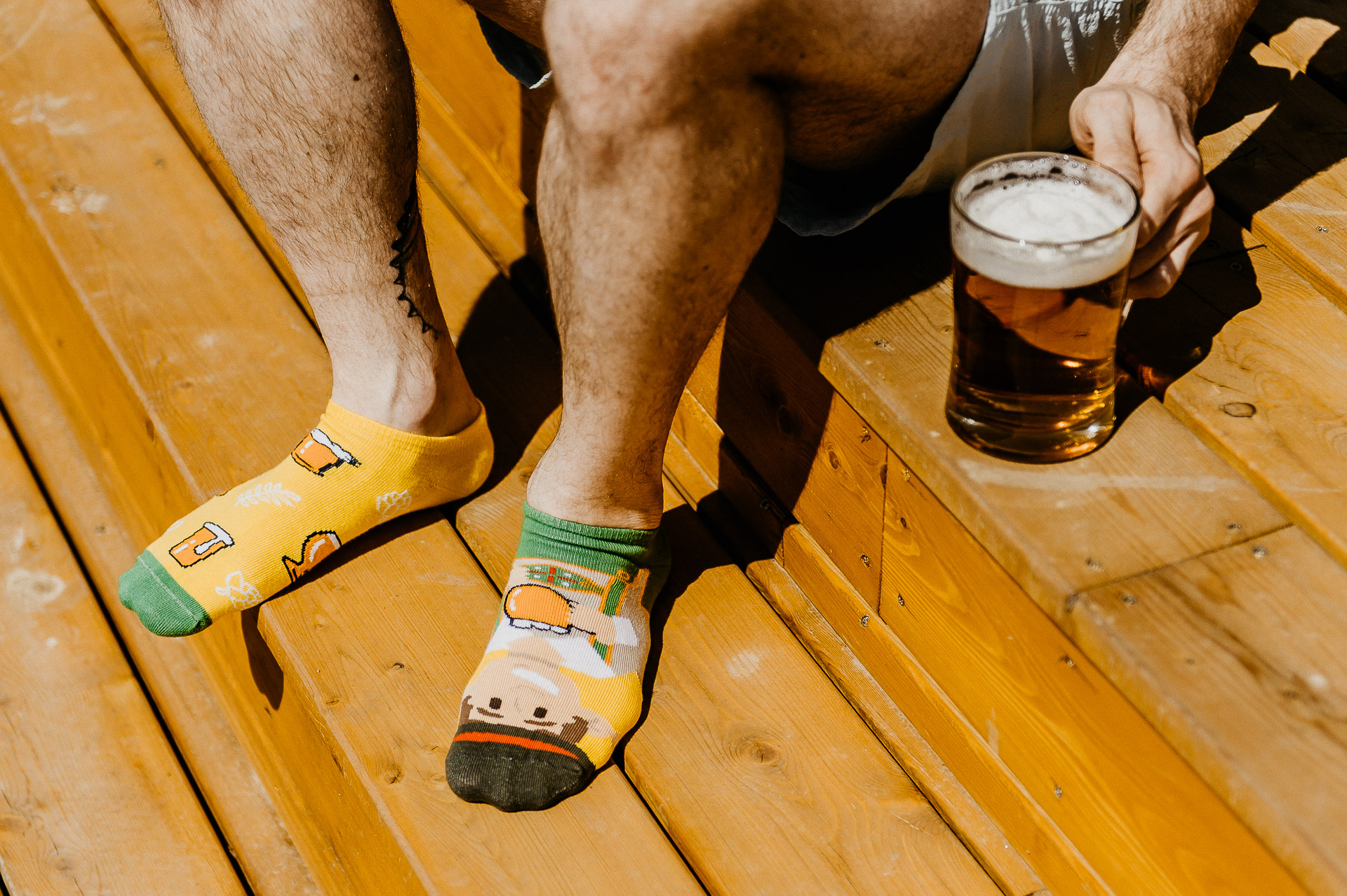 Veselé ponožky Pivár – členkové