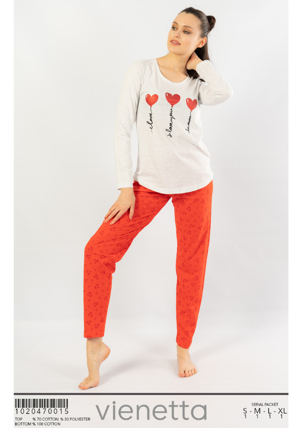 Dámske pyžamo Love model: 1020470015