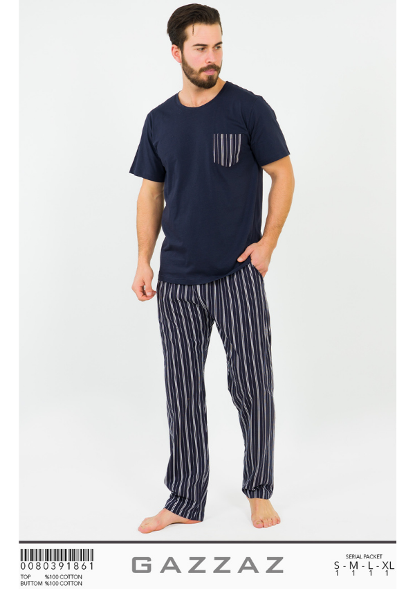 Pánske pyžamo tmavomodré model: 0080391861