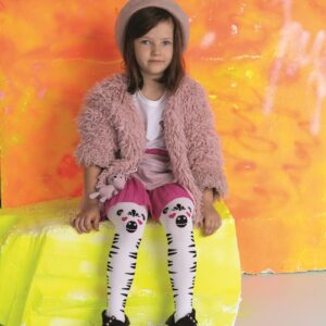 Dievčenské pančuchové nohavice so zebrovým vzorom Zappa 50 DEN