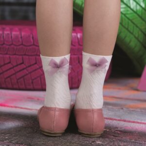 Dievčenské ponožky s mašľou Zebbie 40 DEN